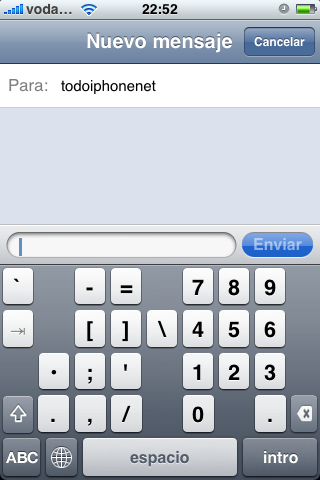 5 Row Qwerty – Teclado completo en el iPhone / iPod Touch