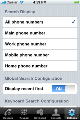 iDial Contact Search – Aplicación gratis del día