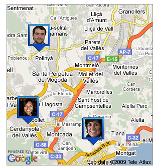 Localizados con Google Latitude