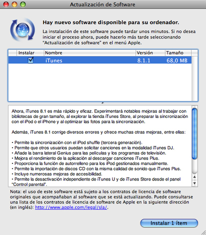 iTunes 8.1.1