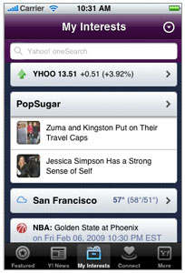 Yahoo! Mobile para iPhone