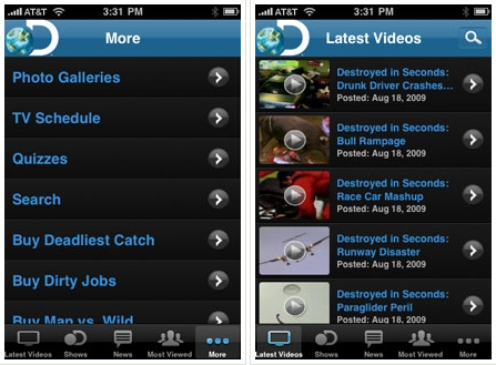 Discovery Channel anuncia su app para iPhone