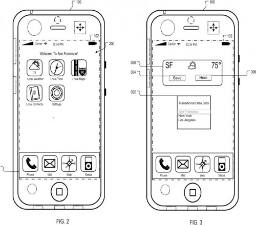 SpringBoard dinámico: Una nueva patente de Apple