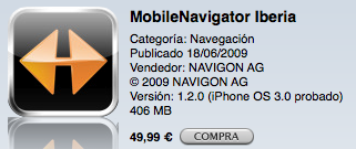 MobileNavigator 1.2, ya en el App Store