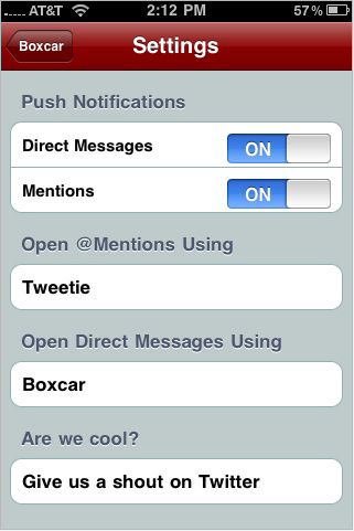 Boxcar: Notificaciones Push para Twitter