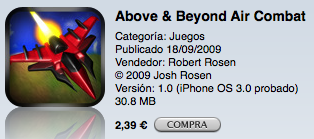 Above & Beyond Air Combat, disponible en el App Store