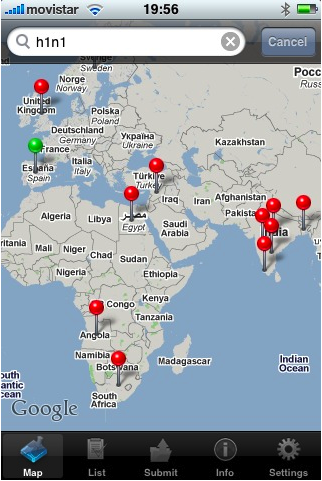 Healthmap, sigue las pandemias en tu iPhone