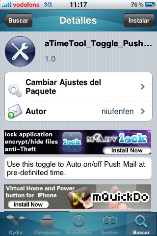 aTimeTool_Toggle_Push, configura las notificaciones Push