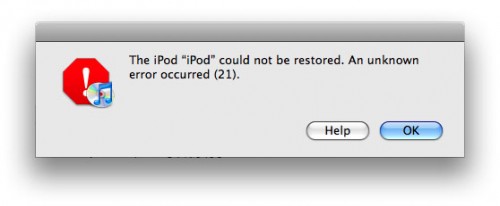 iREB Update: Para corregir errores «16xx» y «21» durante una restauración en iTunes Mac y Windows