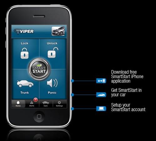 Viper Security SmartStart, controla tu coche con el iPhone.