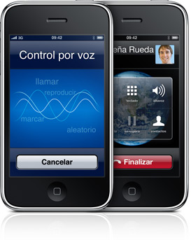 Activar el control de voz en iPhone 3G y 2G