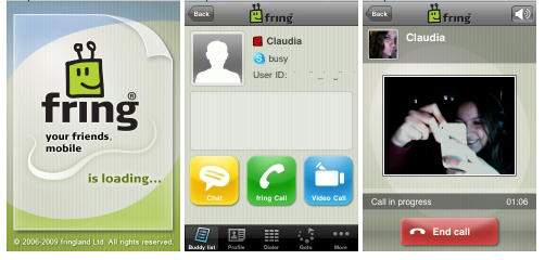 Llega la vídeoconferencia a través de Fring en el iPhone! | AppStore