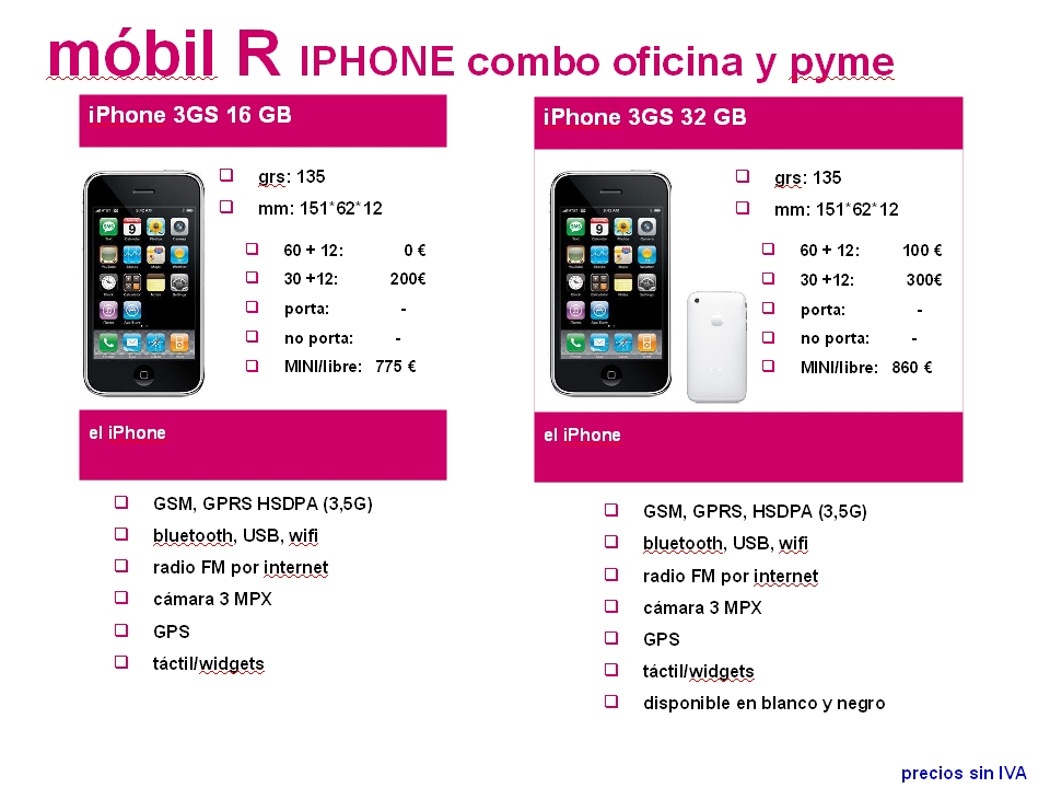 ¡¡¡ iPhone 3GS En Mobil R !!!