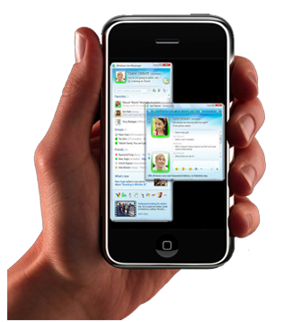 Bing y Windows Live Messenger en el iPhone en 2010