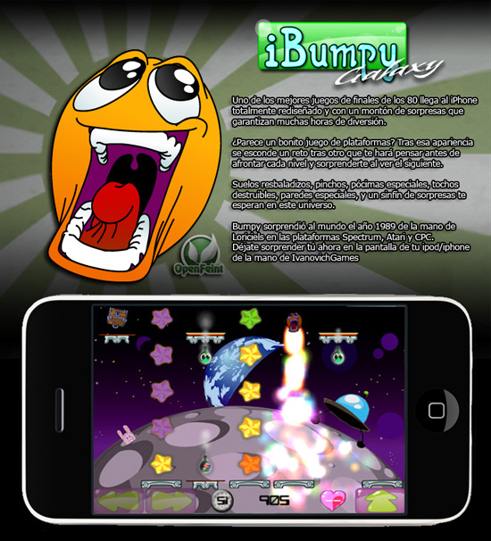 iBumpy Galaxy, pronto en la AppStore.