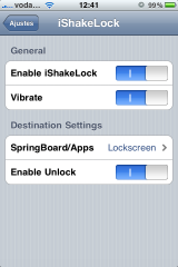 iShakeLock, bloquea iPhone