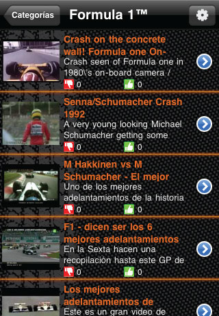 Racing Videos para iPhone, iPod Touch