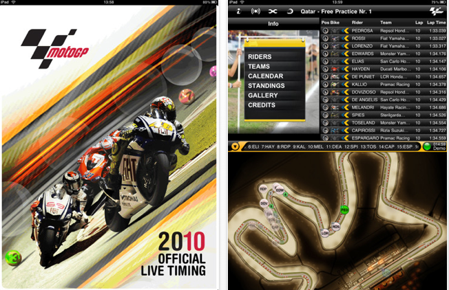 MotoGP 2010 también en tu iPhone o iPad