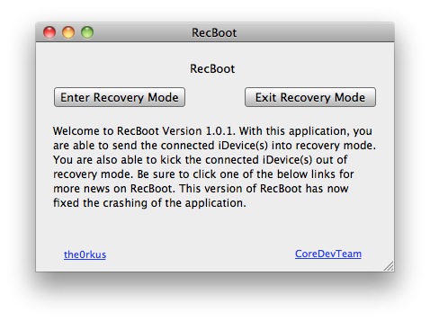 RecBoot: Un programa muy útil para poner el iPhone en Recovery Mode con  un solo clic
