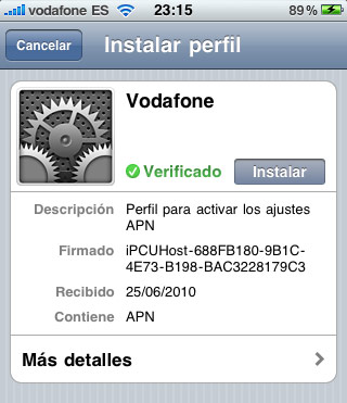 Tutorial: Configurar la Red de datos móviles del iPhone en iOS 4