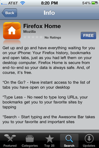 Firefox Home sincroniza tu navegador en el iPhone, ya disponible