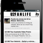 U2fanlife para el iPhone