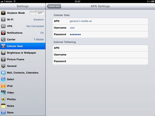 Tethering en el iPad con el iOS 4.2