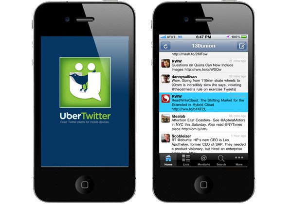 UberTwitter da el salto al iPhone