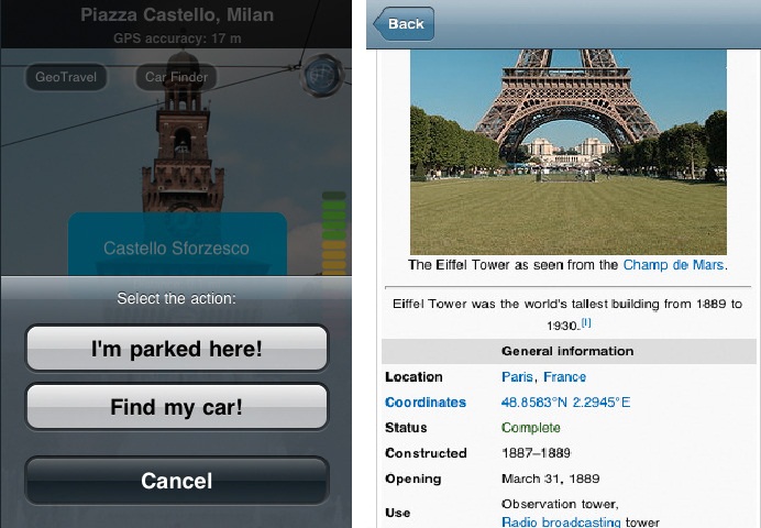 GeoTravel: Un guía turístico en tu iPhone con realidad aumentada