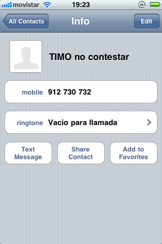 Número bloqueado iPhone