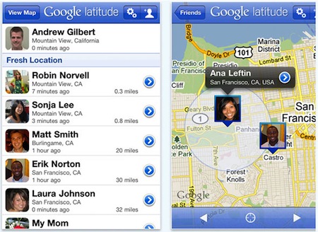 Google Latitude vuelve al AppStore