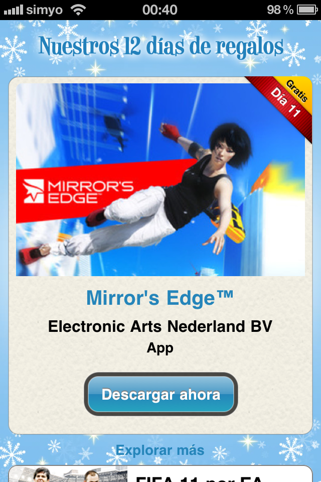 12 días de iTunes: Mirror’s Edge