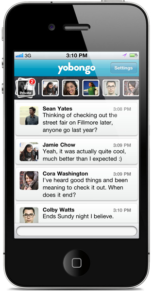 Yobongo: messenger y chatroulette todo en uno.