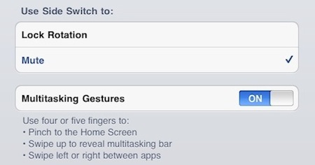 Activa los gestos multitarea en tu iPad con iOS 4.3