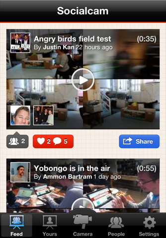 Socialcam ya disponible en el AppStore