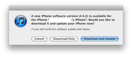 iOS 4.3.2 ya disponible