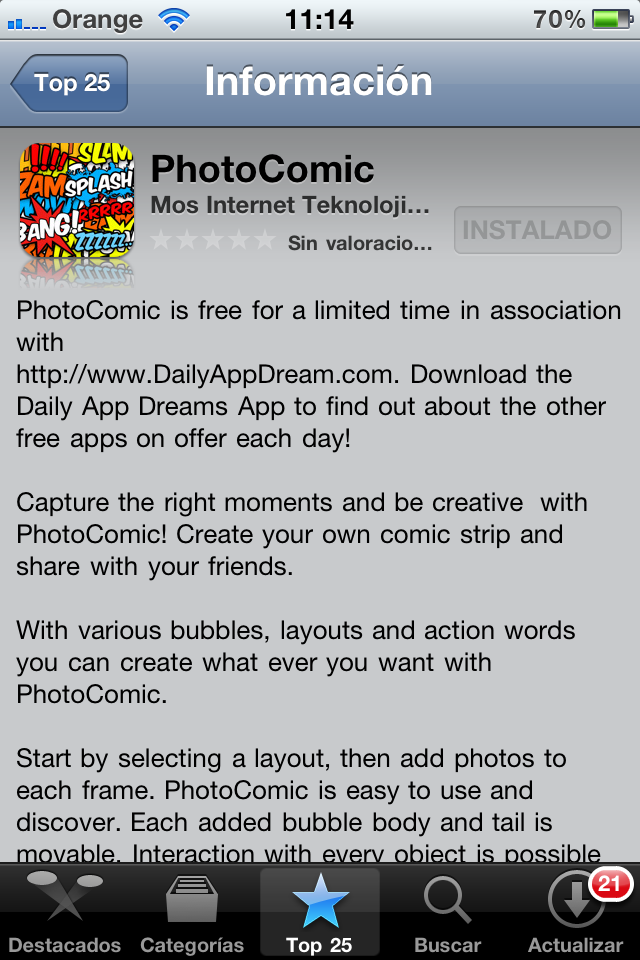 PhotoComic, crea historias con tu iPhone