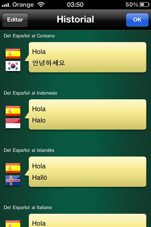 Traductor recomendado: iHandy Pro