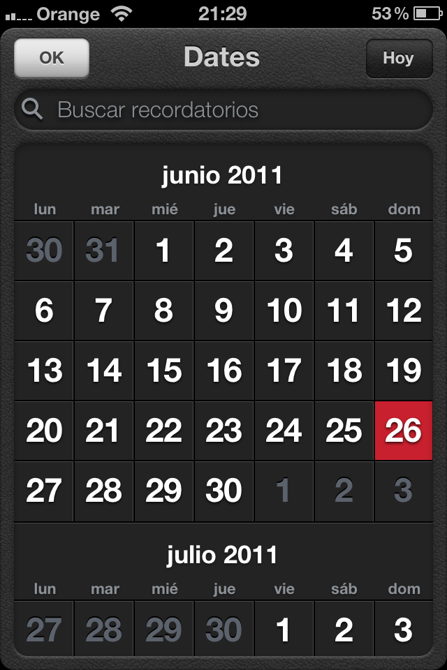 Recordatorios en iOs 5 Beta, a prueba