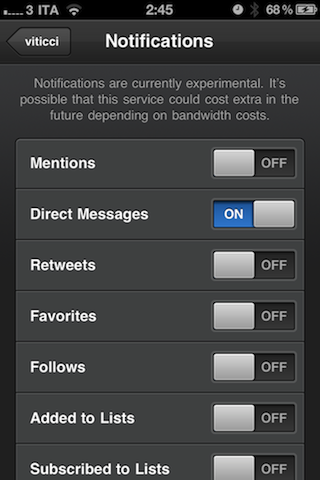 Tweetbot  ya tiene notificaciones push