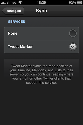 Tweetbot 1.6 incluye sincronización entre clientes con Tweet Marker