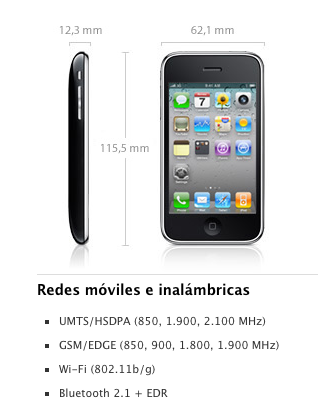 El iPhone 3GS no permite aprovechar la mejora de cobertura 3G en la banda 900Mhz