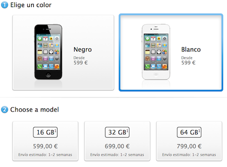 Ya se puede comprar el iPhone 4S libre en el Apple Store Online de España