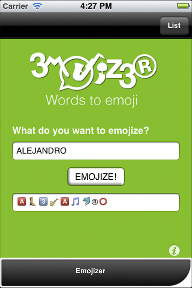 Emojizer, recién llega a la AppStore y sube como la espuma