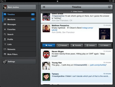 Tweetbot se actualiza a la versión 2.0 y añade una versión exclusiva para iPad