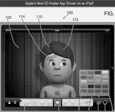 Una patente de Apple muestra una aplicación para crear avatares 3D probablemente para GameCenter