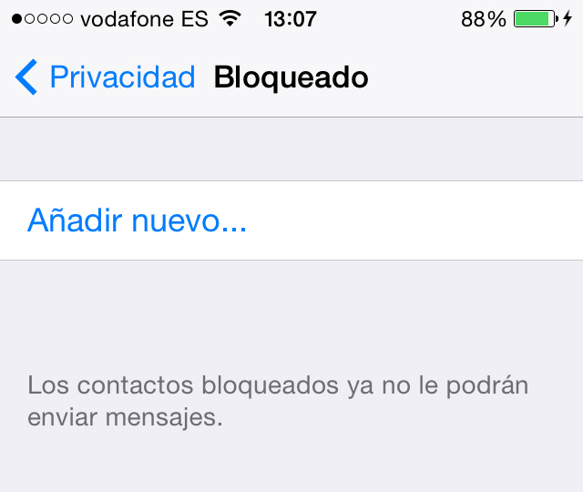 WhatsApp Bloquear Contactos iPhone