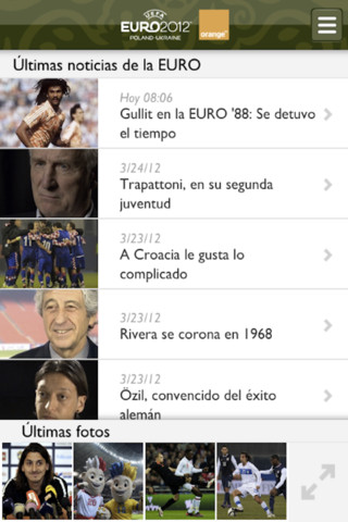 La aplicación oficial de la Eurocopa 2012 ya disponible para iPhone y iPad