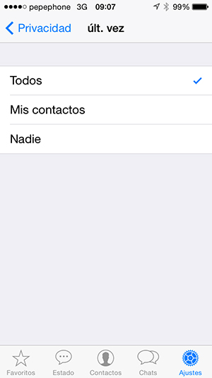 WhatsApp - Cambiar Ultima Vez - screenshot 3