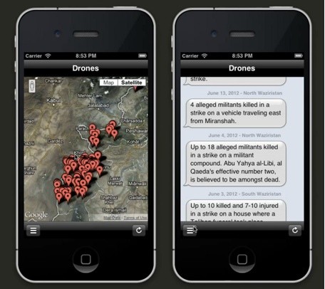 Apple rechaza una aplicación que señala en el mapa los ataques con drones en Afganistan